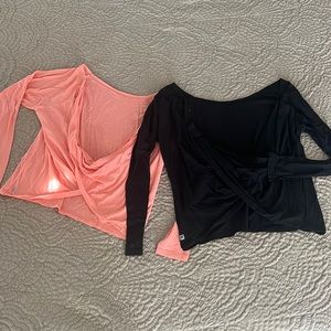 Fabletics Set of 2 Low-Back Tees
